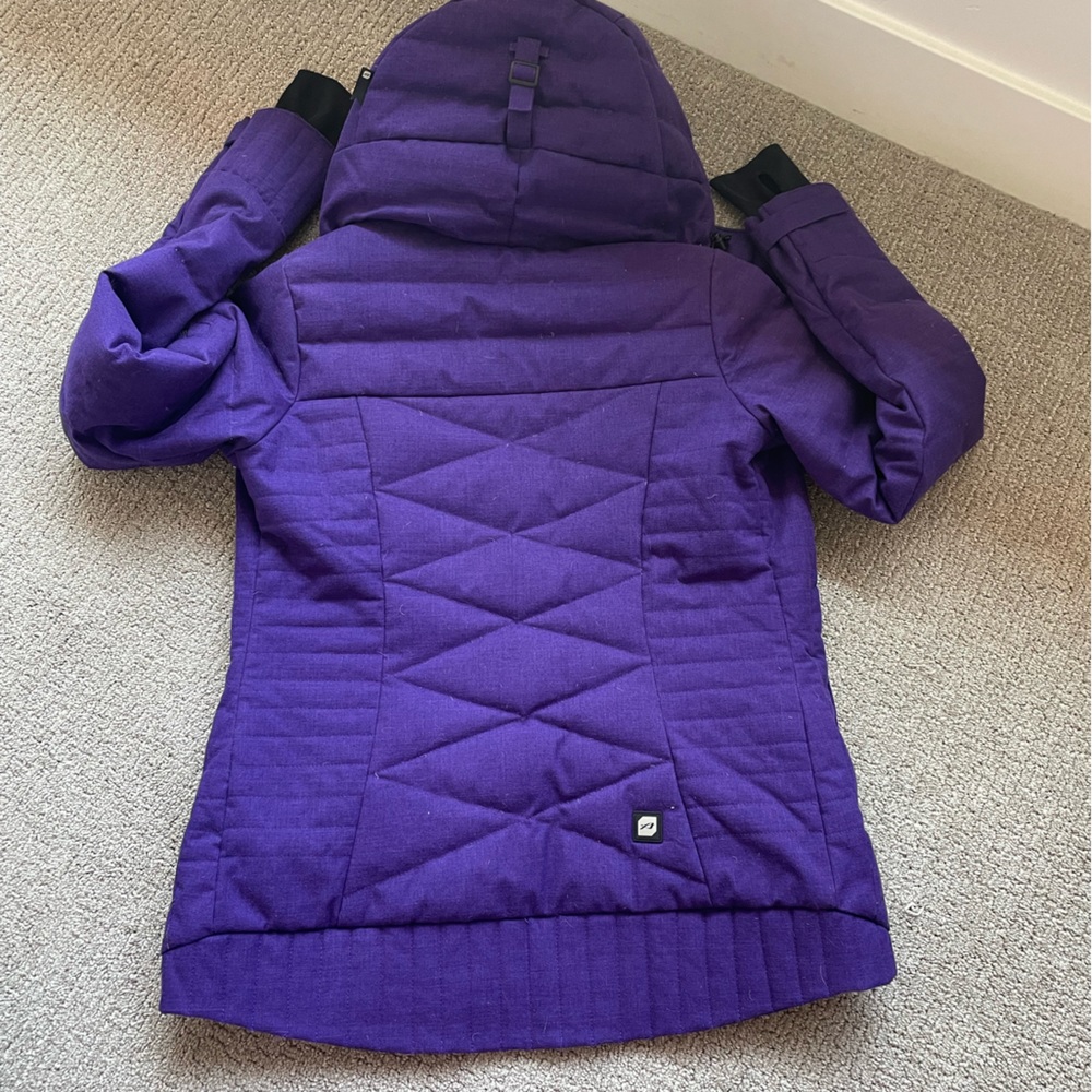 Orage insulated ski coat with powder skirt